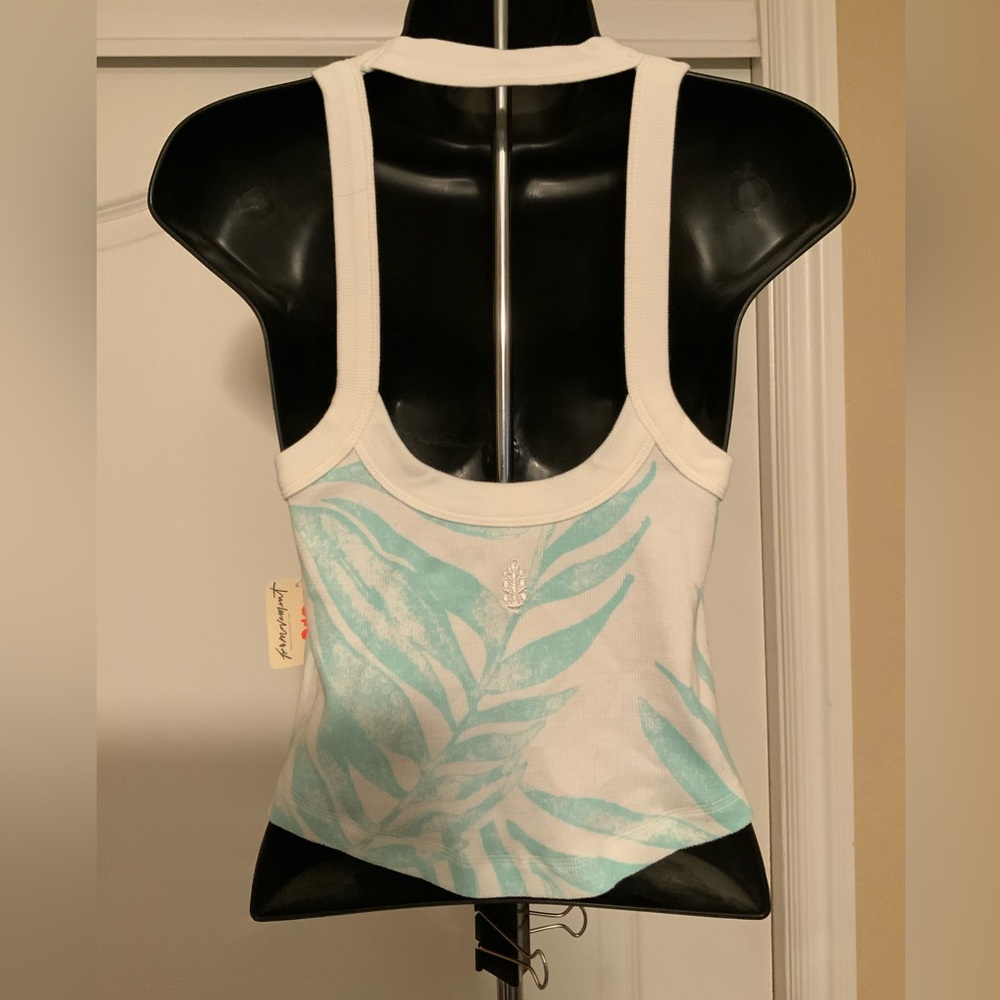*Host Pick* Free People Movement Open Air Tank Womens Turquoise Mint Combo - Picture 2 of 4